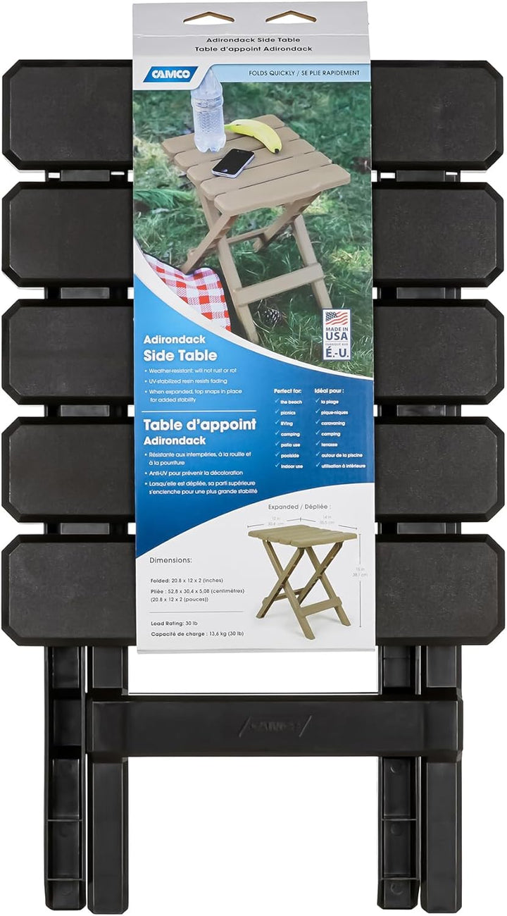 Camco 51882 Patio-Side-Tables Regular Braun, Regular Braun