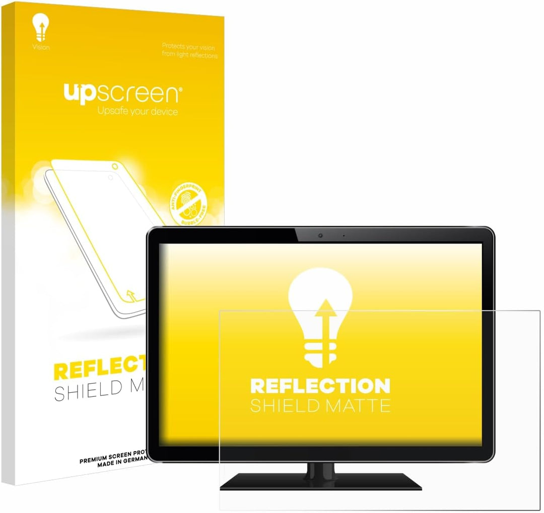upscreen 23.8" Entspiegelungs-Schutzfolie für 23,8 Zoll Flachbildschirme (60.5 cm) [528 x 297 mm, 16
