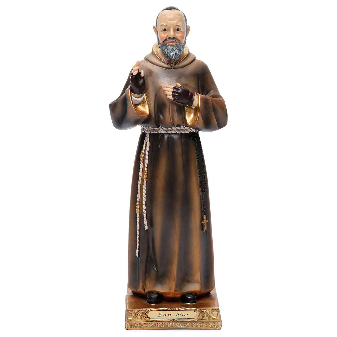 Statue Pater Pio 32.5cm Harz