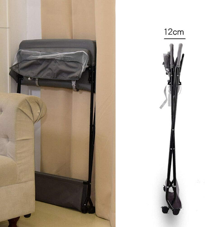Wickeltisch Klappbar mit Sicherheitsgurt 80x63cm, 33 lbs Tragkraft & Stauraum - Mobile Wickelkommode