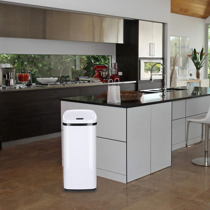 Automatischer Mülleimer mit Sensor 30-60 Liter - rostfreier Abfalleimer mit Bewegungssensor und Klem