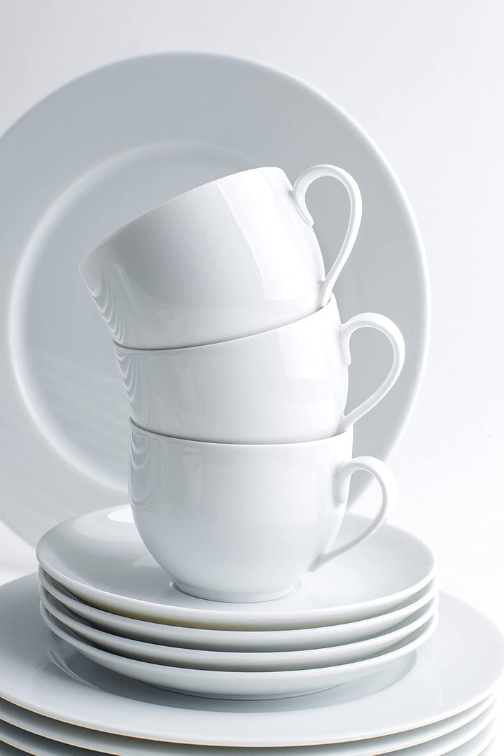KAHLA Aronda Platte oval 23 cm | weisser Servierteller aus Porzellan Weiss Platte 23 cm, Weiss Platt