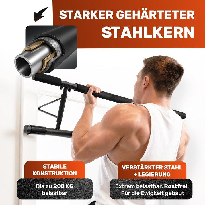 [NEU] Klimmzugstange Türrahmen ohne Schrauben Fitness Stange I Pull Klimmzugstange Tür Reckstange [7