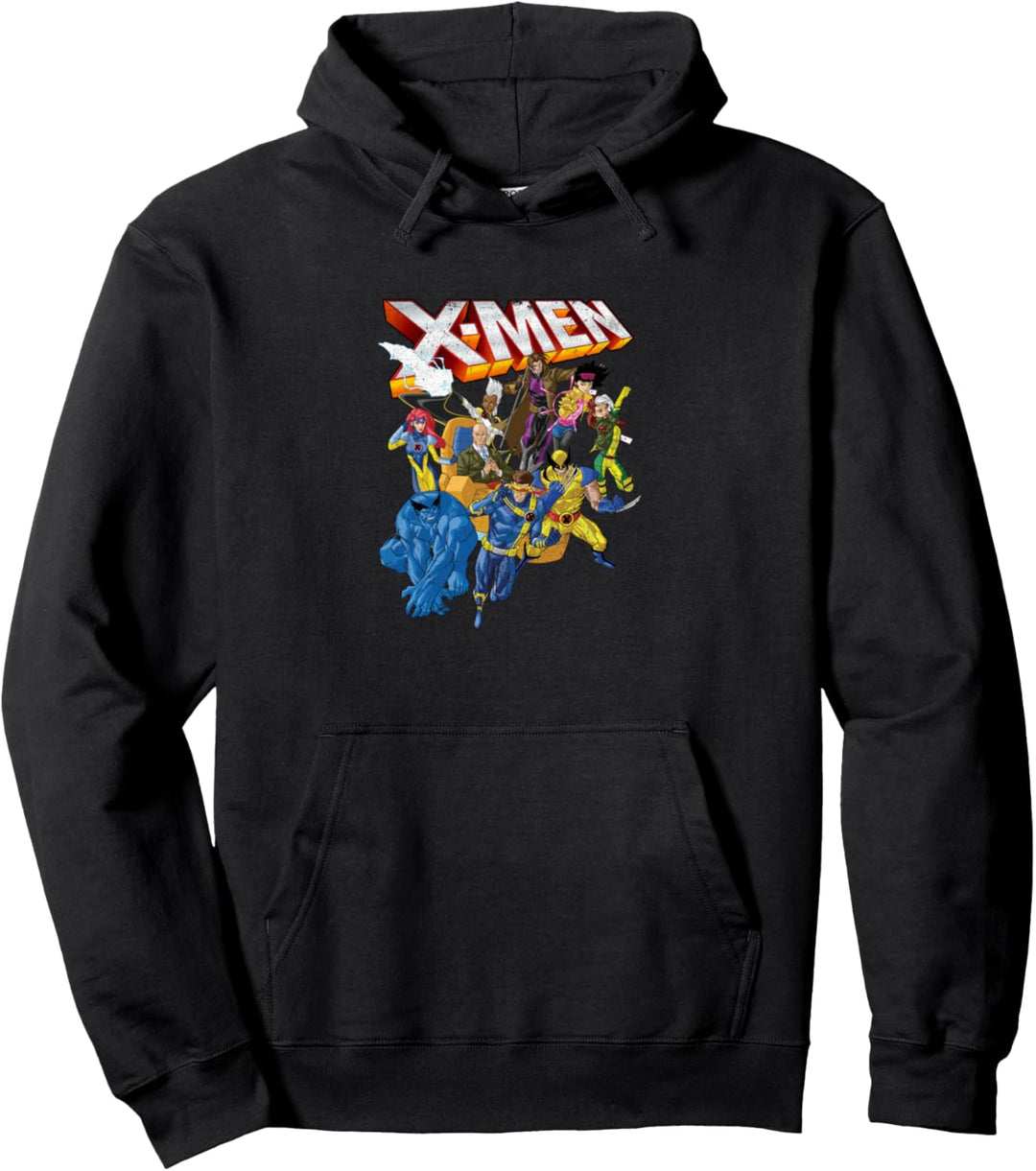 Marvel X-Men Vintage Group Shot Logo Pullover Hoodie