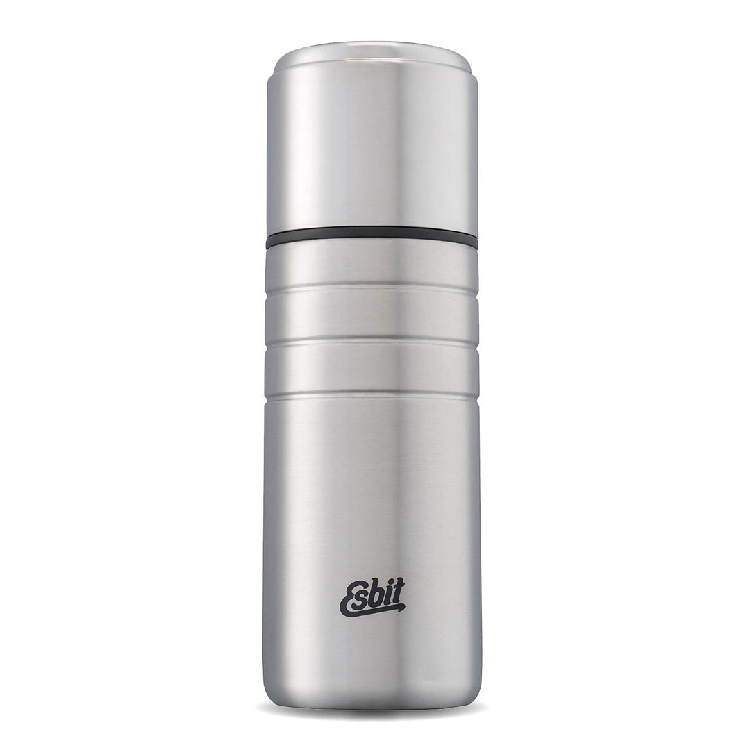Esbit Isolierflasche Majoris mit Becher - Trinkflasche 500 ml aus Edelstahl - für warme und kalte Ge