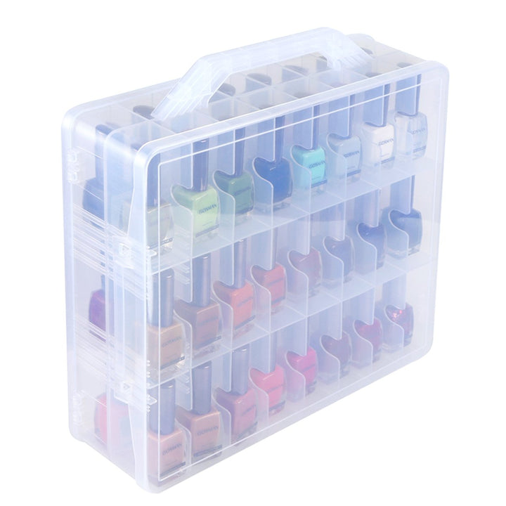 Kissbird Universal-Nagellack-Halter für 48 Flaschen, verstellbare Trennwände, platzsparend