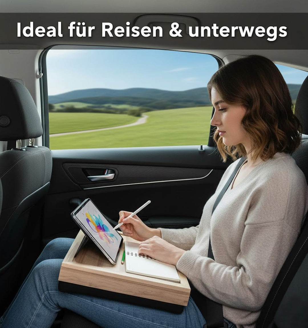 Knietablett mit Kissen und Stauraum
