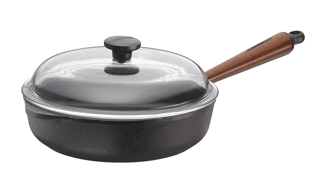 SKEPPSHULT Bratpfanne, Holz, Schwarz, 25 cm, 25 cm