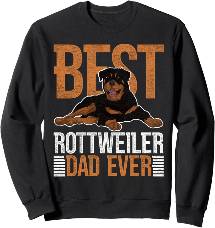 Bester Rottweiler Papa aller Zeiten Vatertag Rottweiler Sweatshirt