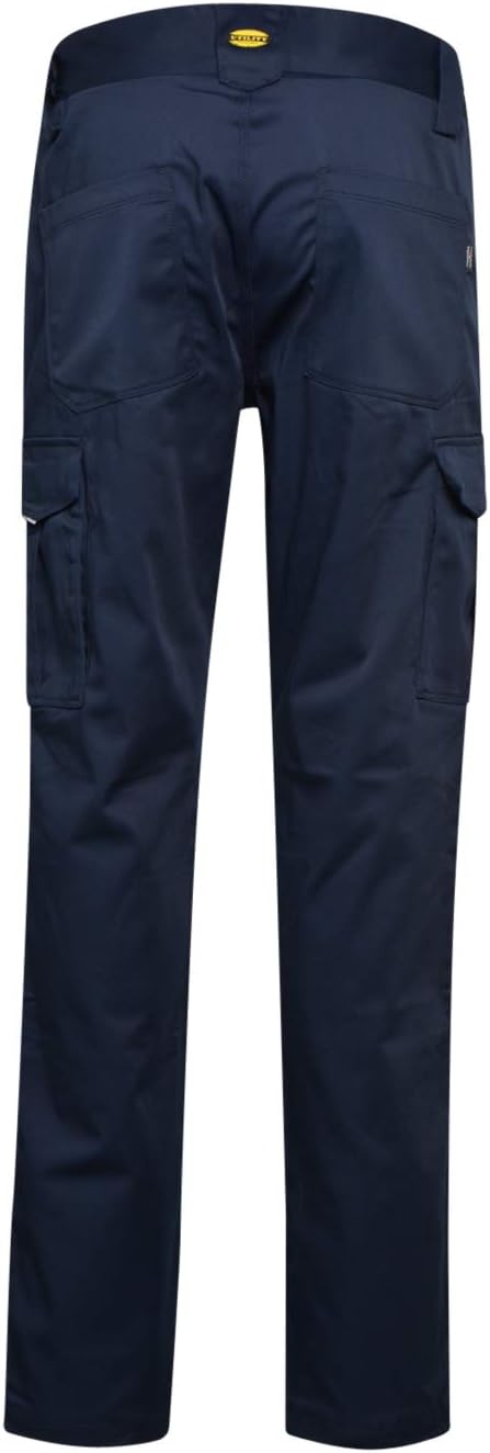 Diadora Pant Staff Stretch-Cargo-Hose für Erwachsene, Uni, Blau Klassisch