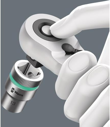 Wera 05003780001 8006 C Zyklop Hybrid-Knarre mit Umschalthebel Antrieb, 1/2 Zoll x 281.0 mm, Farbig