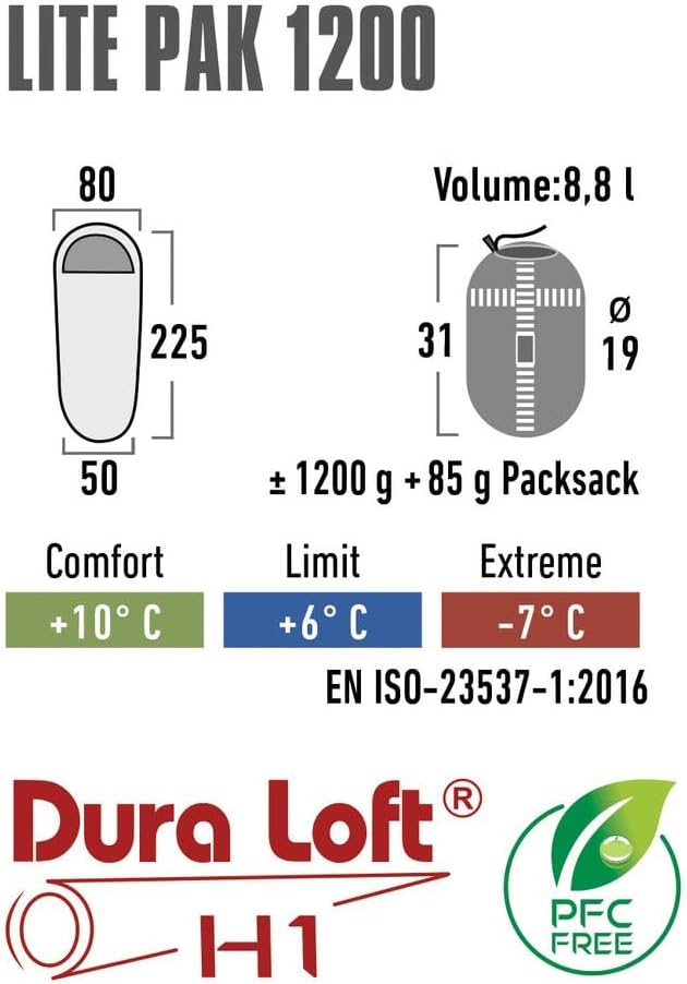 High Peak Schlafsack Lite Pak 1200 | 23263