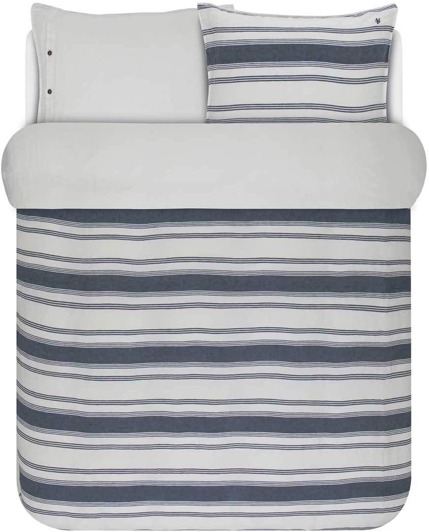 Marc O'Polo Halbleinen Bettwäsche Osi Duvet I Grösse 200x220 2 80x80 cm I Farbe Blue