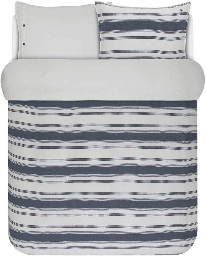 Marc O'Polo Halbleinen Bettwäsche Osi Duvet I Grösse 200x220 2 80x80 cm I Farbe Blue