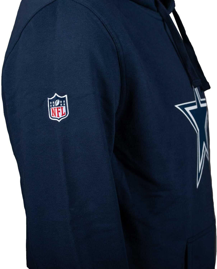 New Era Dallas Cowboys Hoody - Team Logo PO Hood - Heather Grey M Blau, M Blau