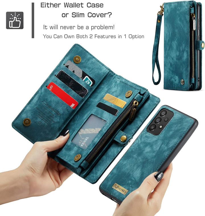 UFinetech Samsung A33 Hülle, Flip Leder TPU Stossfeste Kartenfach Tasche Samsung Galaxy A33 5G Handy