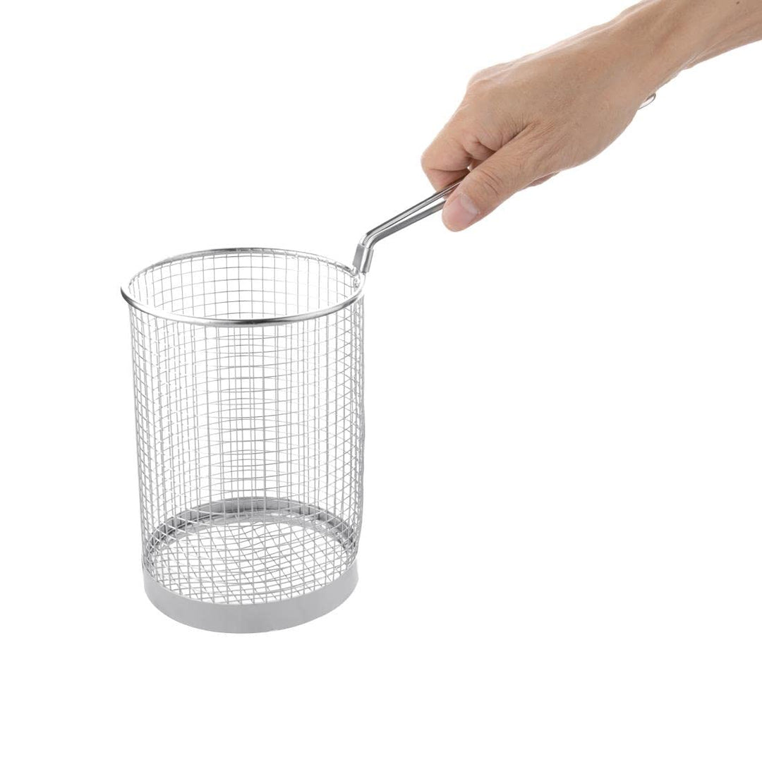 Vogue Spaghetti-Nudel-Kochkorb, 120 mm Durchmesser, Edelstahl, spülmaschinenfest, CS734 12cm Grösse,