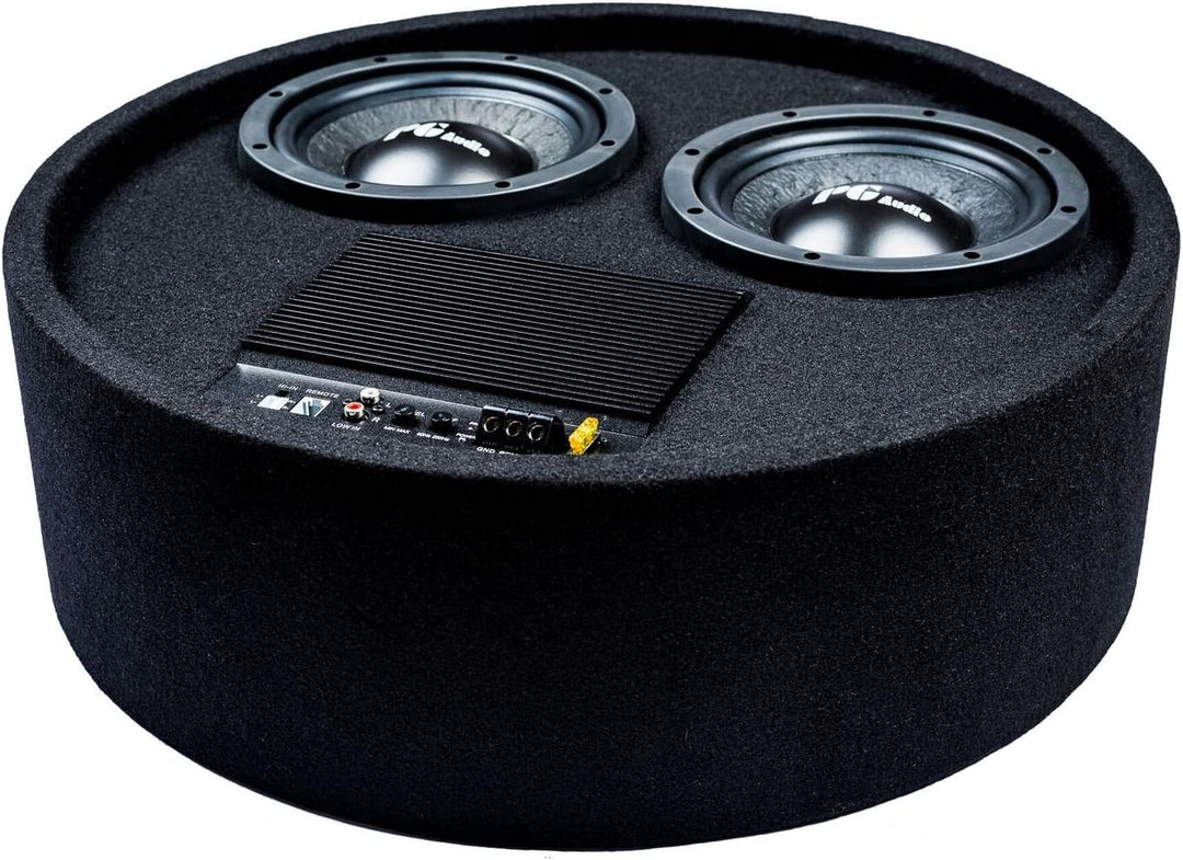 Aktiver Reserverad Subwoofer Reserveradmulde 2 x 8 Zoll,1 Stück Neu