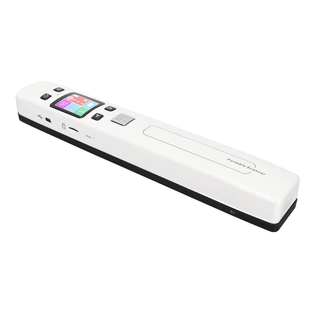ciciglow Dokumentenscanner, 300 600 1050 DPI Tragbarer Handscanner Monochromatischer Farbmod-Belegsc