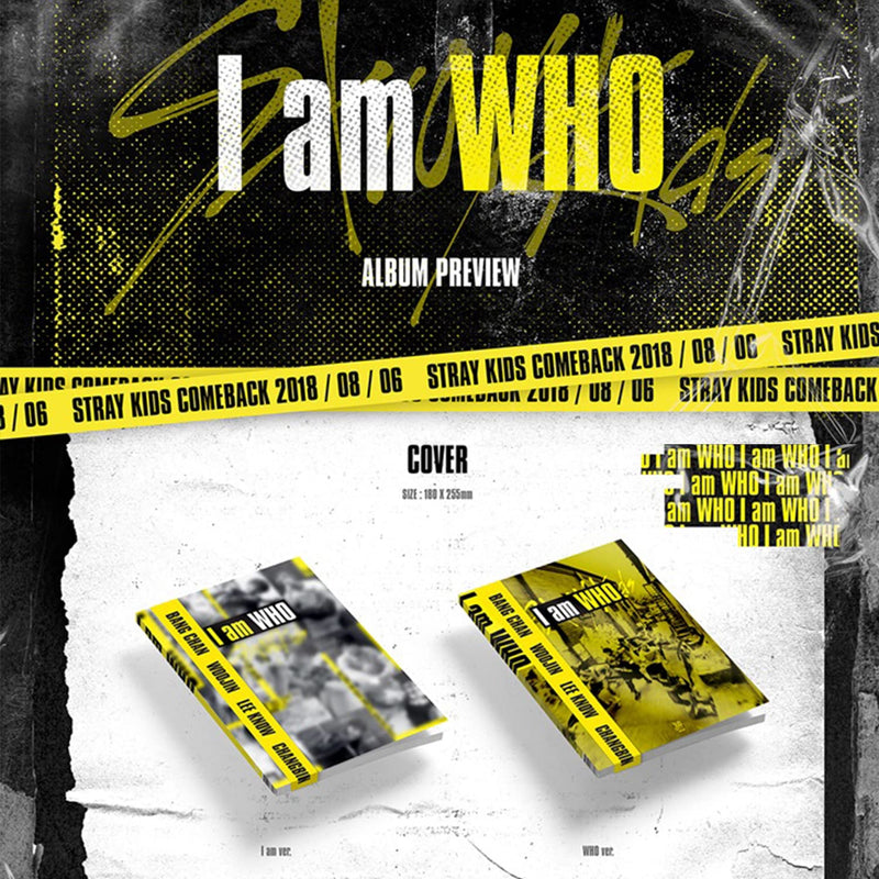 STRAY KIDS - 2nd Mini Album [I am WHO] (WHO Ver.) Photobook + CD-R + Self-Portrait QR Photocard + Se