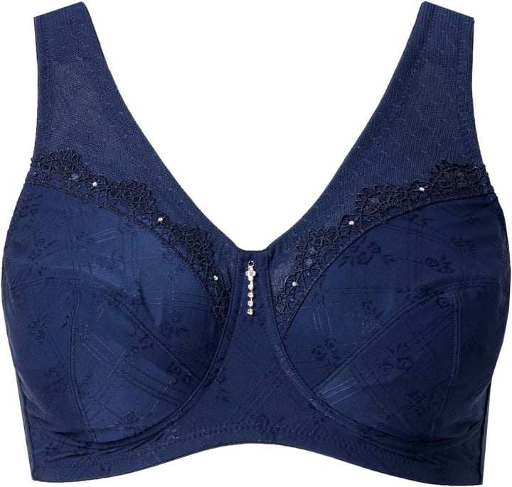 Ulla Popken Damen Entlastungs-BH Kelly, Ohne Bügel, Spitze Entlastungs-BH Kelly, ohne Bügel, Spitze
