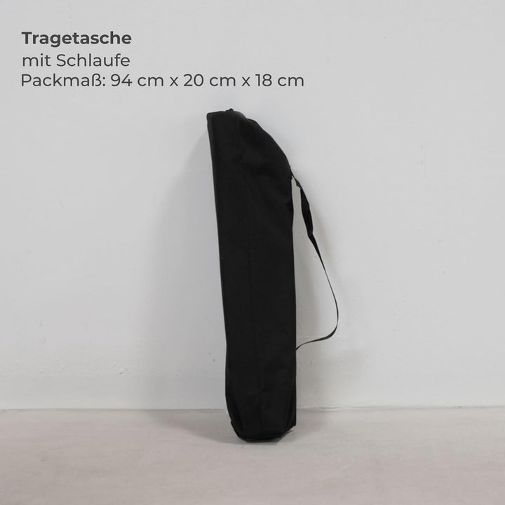 osoltus Campingtisch Fjord höhenverstellbar Aluminiumgestell | Klapptisch Holzoptik-Tischplatte 90cm