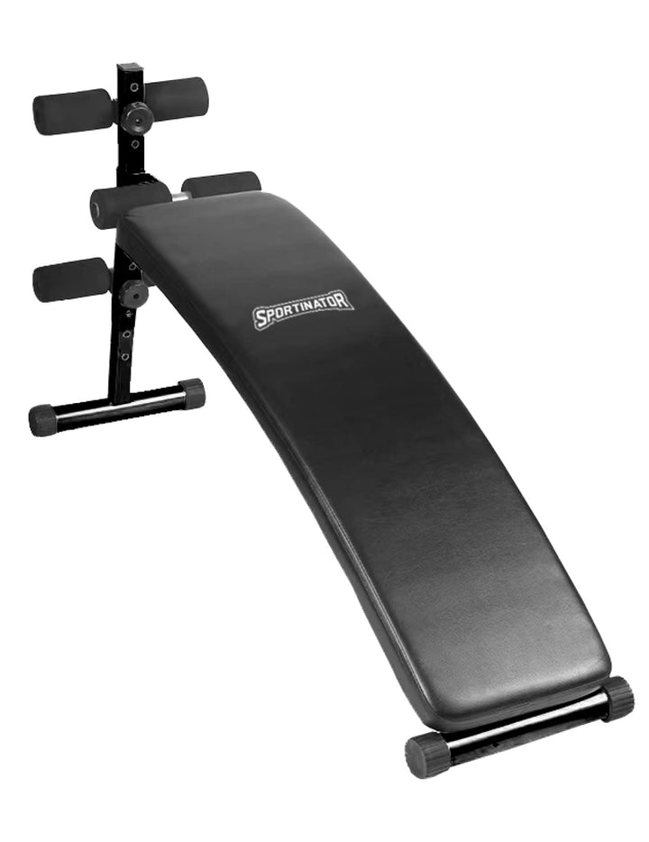 SPORTINATOR® Sit Up verstellbare Hantelbank – Trainingsbank mit 5-fach verstellbarer Höhe (57-78 cm)