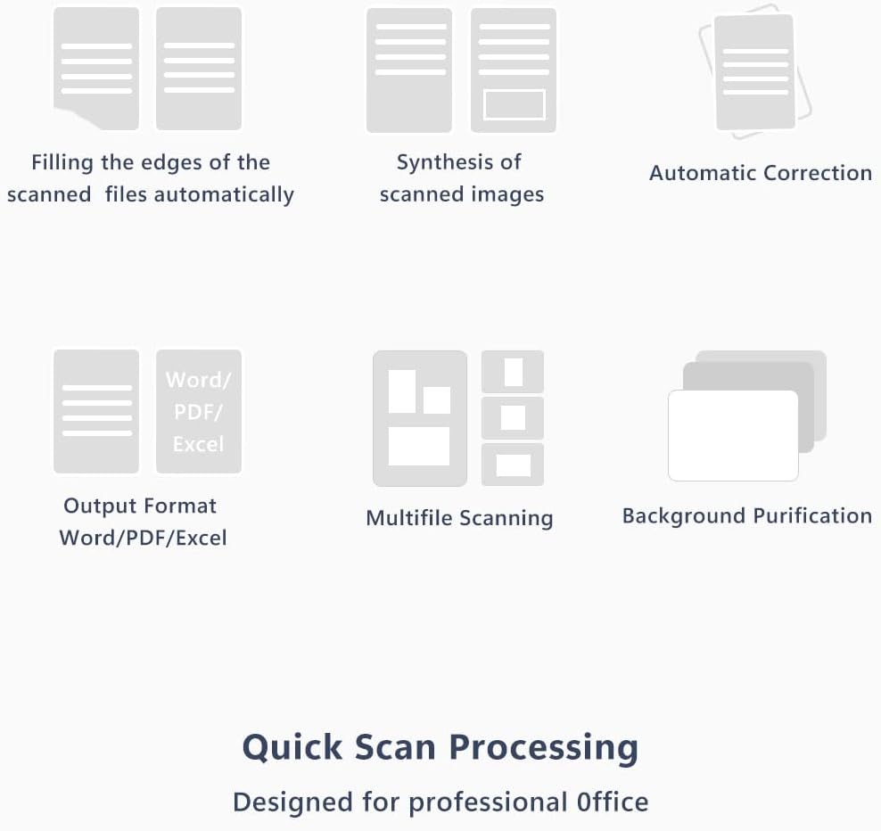 Dokumentenscanner Kamera USB 8MP: A3 Buchscanner OCR tragbar für Lehrer | Flachbett Scanner Visualiz
