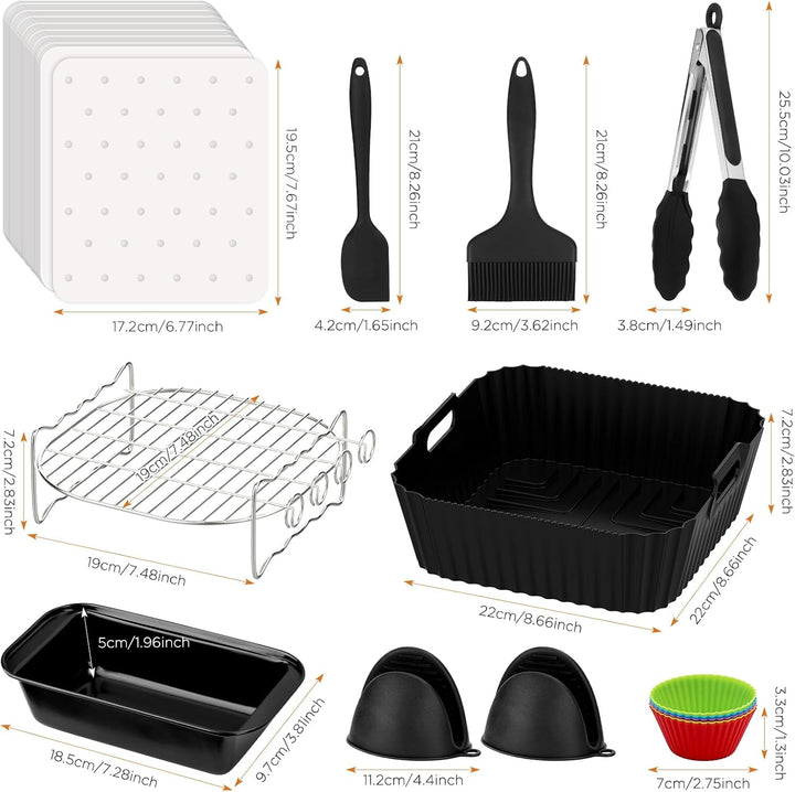 Heissluftfritteuse Zubehör für Ninja Max PRO 6,2L AF180EU und Ninja PRO 4,7L AF140EU Heissluftfritte