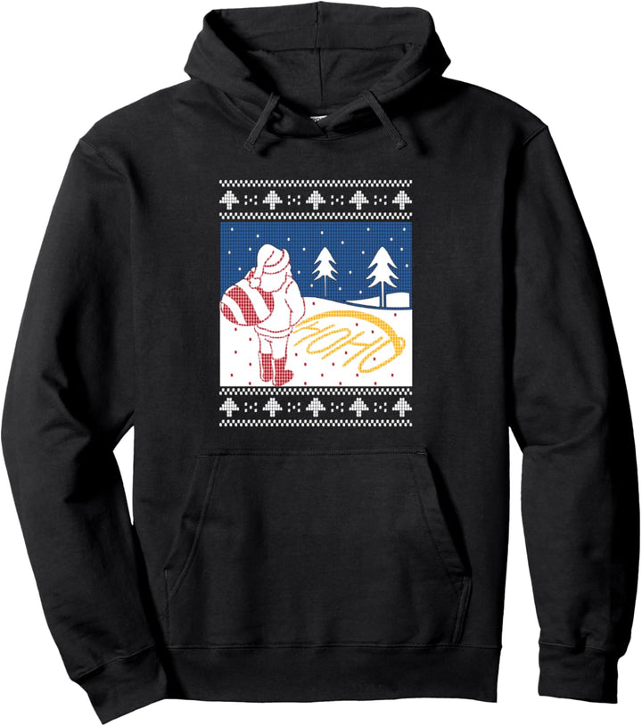 Ugly Christmas Sweater Humor Ho Ho Ho Weihnachtsmann Santa Pullover Hoodie