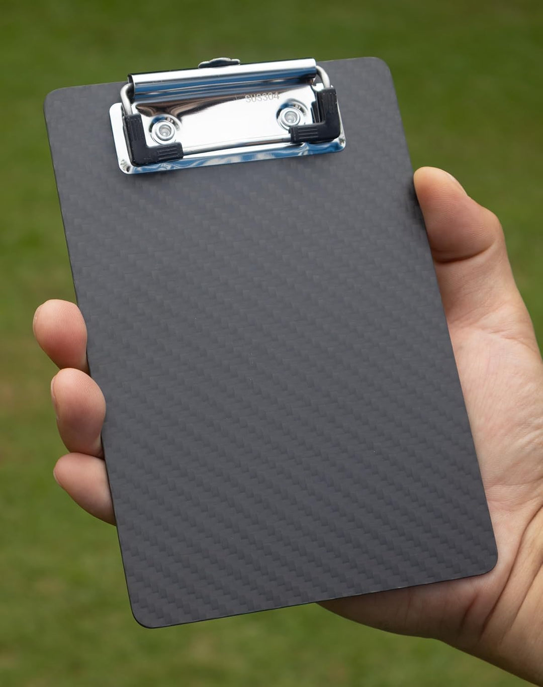 Echtes 3K-Kohlefaser-Klemmbrett, Ultraleicht,Robust und tragbar,1.5 mm Dicke, schwarz, geeignet für
