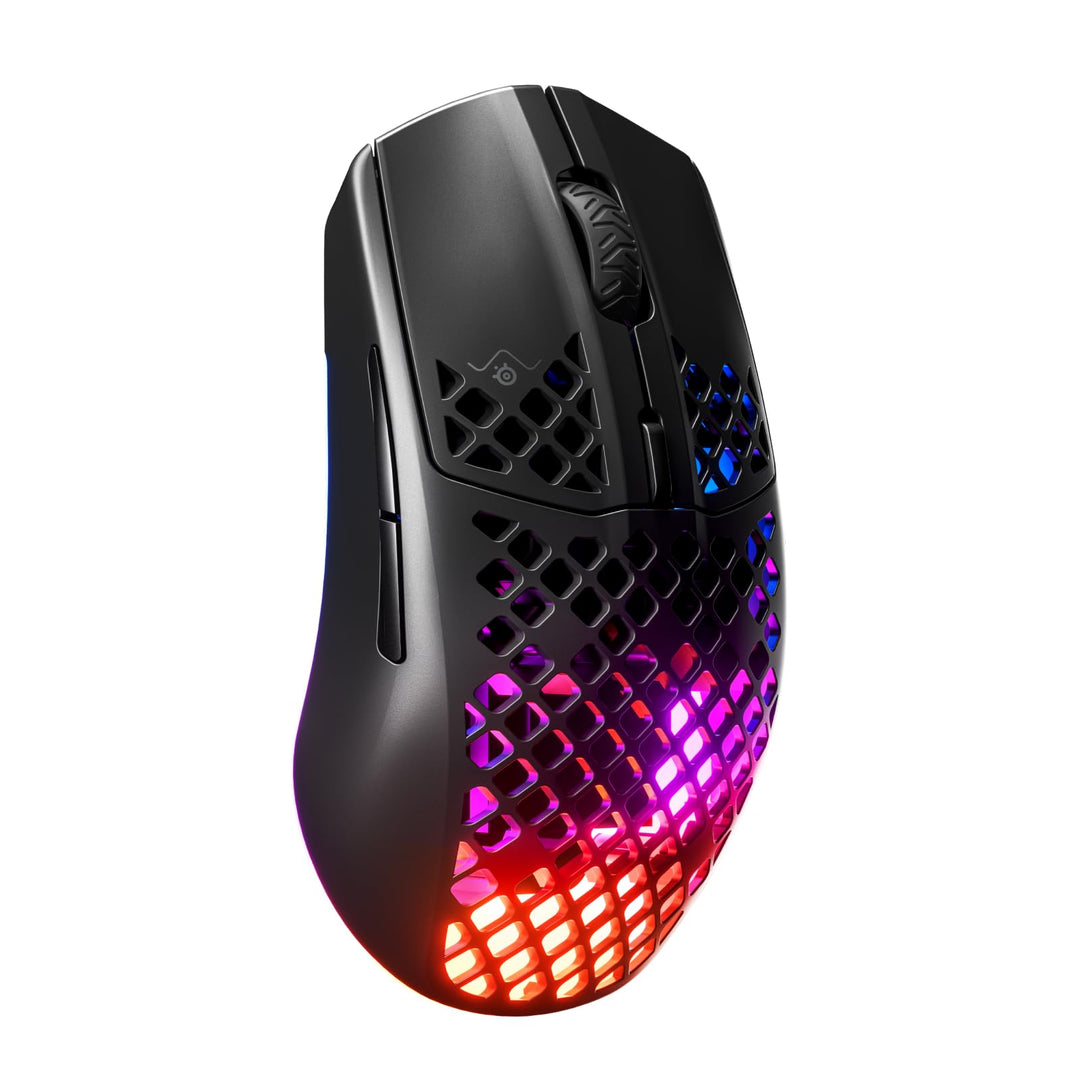 SteelSeries Aerox 3 Wireless - RGB Gaming-Mouse mit Öffnungen in der Oberfläche - Federleichtes, was