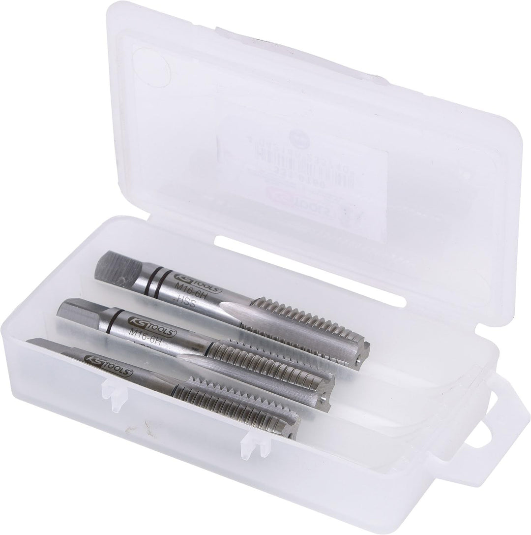 KS Tools 331.0160 HSS Handgewindebohrer-Satz M, M16x2, 3-tlg. M16 x 2, M16 x 2
