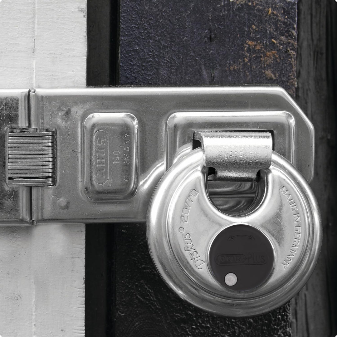 ABUS Diskus Vorhängeschloss 20/70 - wetterfest für den Garten - mit Diskus-Schweisstechnologie für b