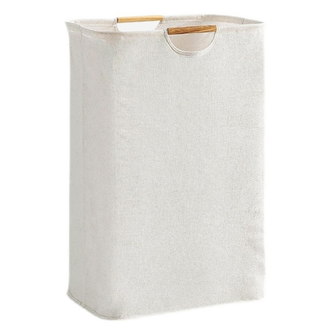 60L Beige Wäsche Körbe, 40×30×60 cm Wäschekorb, Faltbar Wäschesammler Wäschebox, Wäschekörbe Laundry