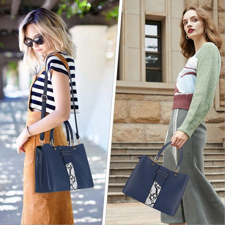 HAWEE Elegante Damen Handtasche Mittelgrosse Crossbody Henkeltasche PU Leder Shopper Umhängetasche F