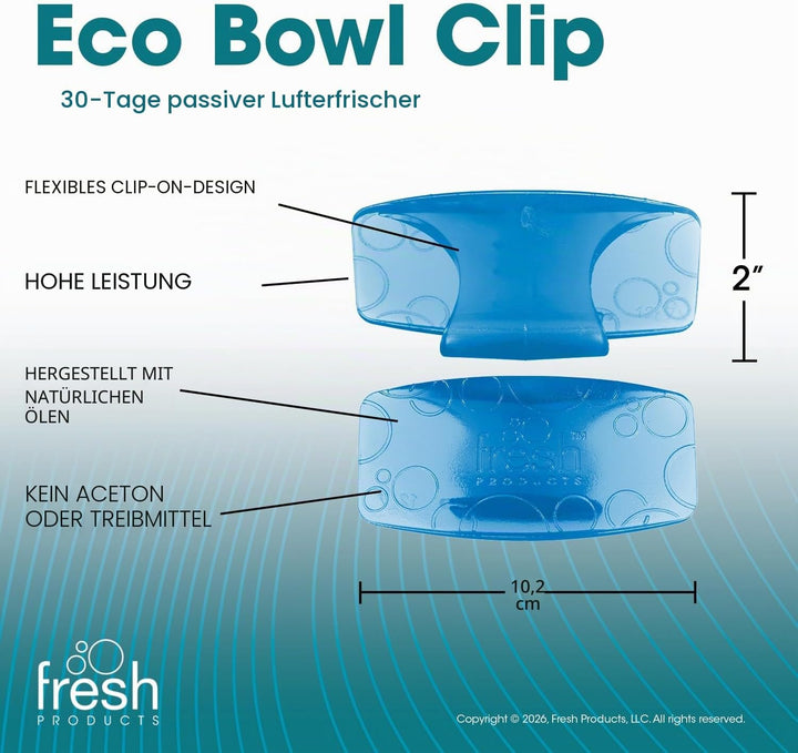 Fre-Pro by Fresh - Bowl Clip Lufterfrischer für Toiletten, Cotton Blossom, Box mit 12 Stück, Cotton