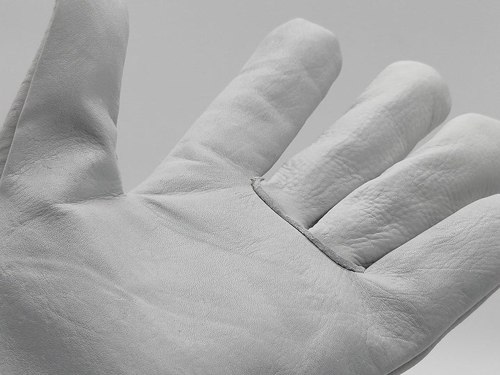 Ruvigrab - Packung mit 12 Paar Arbeitshandschuhe aus natürlichem Blumenleder | Gartenhandschuhe aus