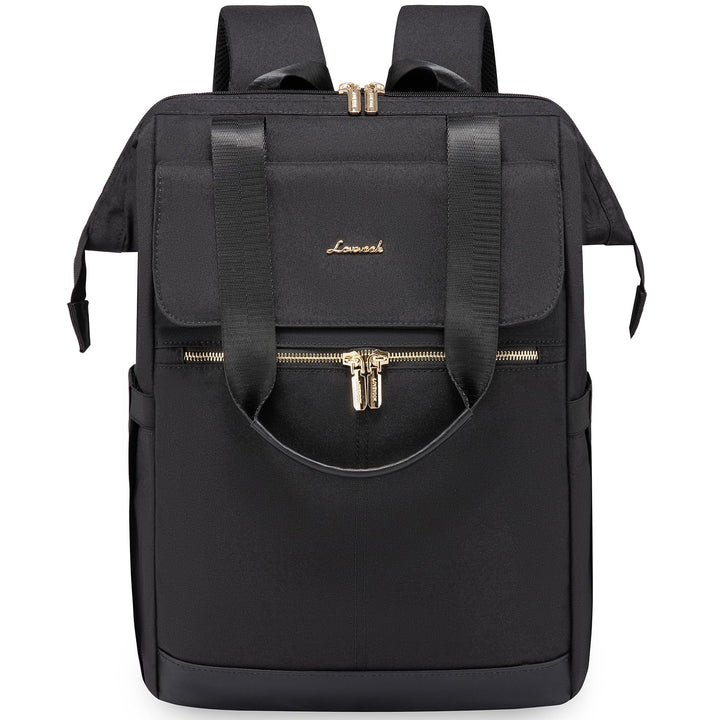 LOVEVOOK Damen-Rucksackhandtaschen Wasserdicht, Rucksack Damen Schwarz, Reiserucksack Laptoprucksack