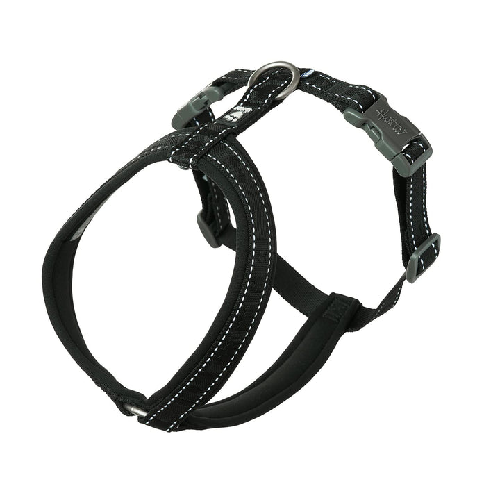 Hurtta Casual Y-Geschirr ECO Komfortables nachhaltiges Hundegeschirr (Raven, 50-60 cm) 50-60 cm Rave