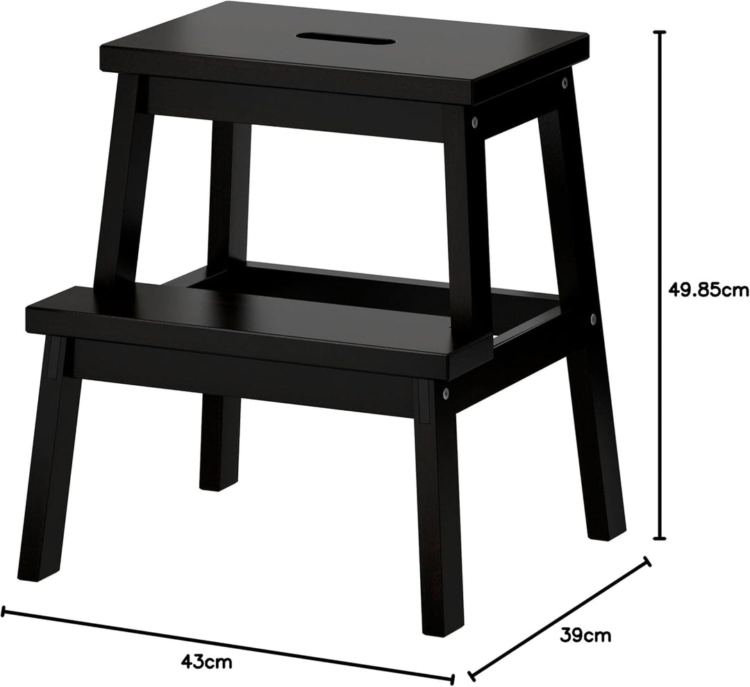 Ikea - BEKVÄM Step Stool, Black Schwarz, Schwarz