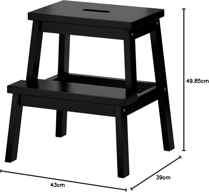 Ikea - BEKVÄM Step Stool, Black Schwarz, Schwarz