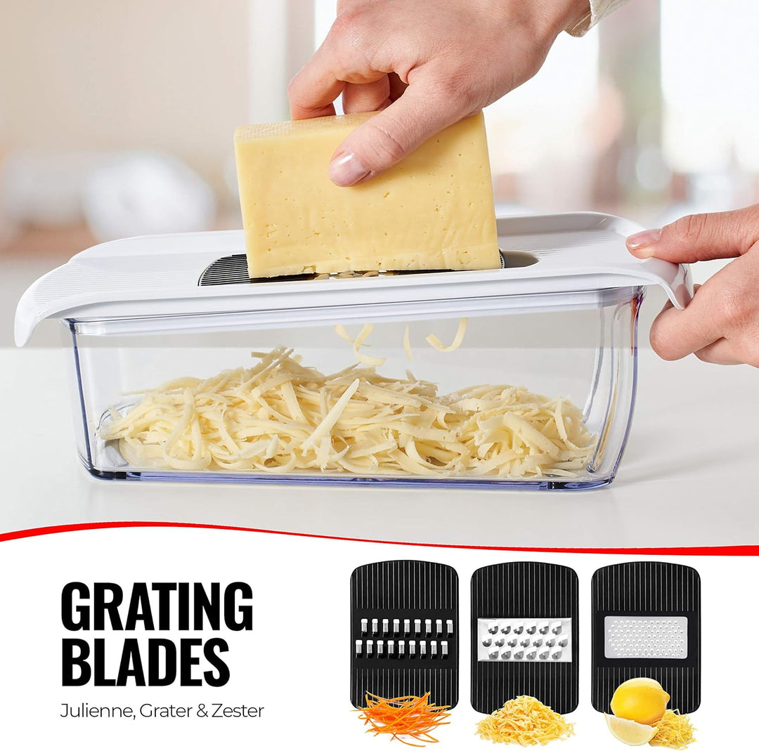 Mandoline Gemüsehobel Gemüsereibe - Gurkenhobel Dünne Scheiben - Reibe für Gemüse - Hobel Gemüse - K