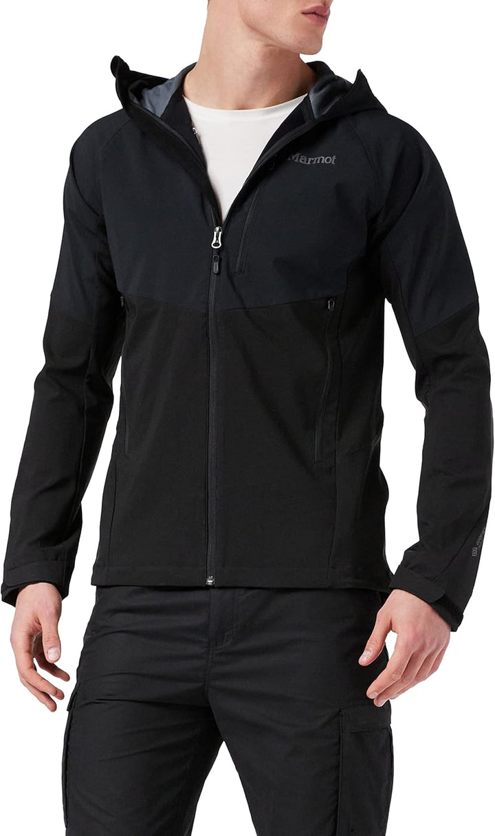 Marmot Herren Rom Jacket Softshelljacke, Funktions Outdoor Jacke, Wasserabweisend XL Schwarz, XL Sch