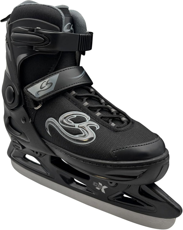 Cox Swain verstellbare Schlittschuhe Crystal, Eislaufschuhe für Kinder, Jugendliche und Erwachsene b