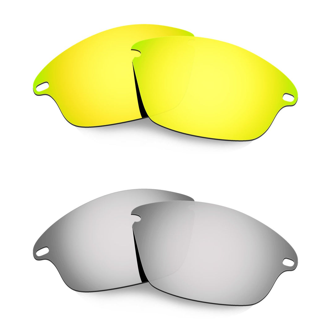 HKUCO Plus Mens Replacement Lenses For Oakley Fast Jacket - 2 pair