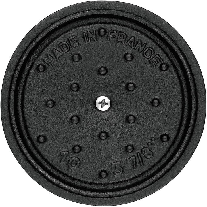 Staub 40500-101-0 Mini Cocotte, rund mit Deckel 10 cm, 0,25 L, induktionsgeeignet, mit mattschwarzer