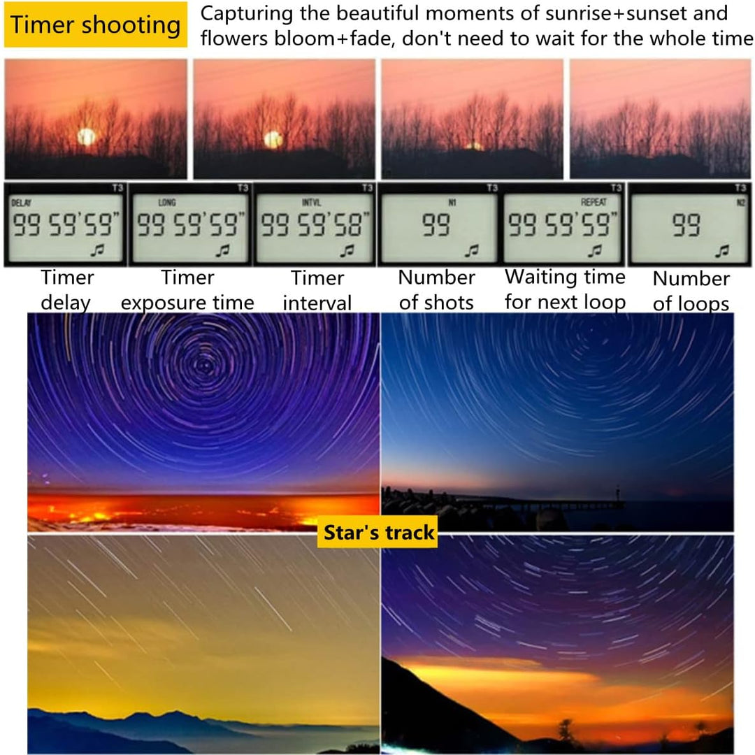 Pixel Pro TW283-DC0 Kamera Fernauslöser Timer Funkauslöser für Nikon Z9 D3 D4 D5 D6 D800 D850 D800E
