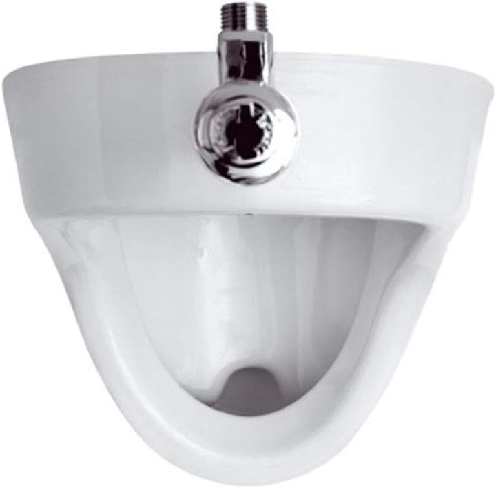 VBChome Set Urinal Zulauf Oben Weiss Modern Hochwertig Keramik Pinkelbecken senkrecht Pissoir + Spül