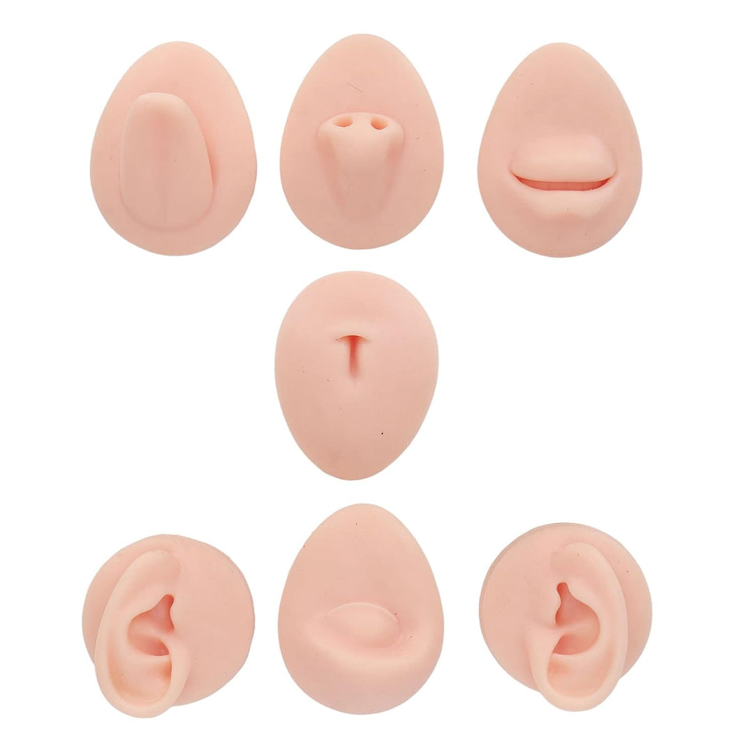 Silikon-Nasenmodell Weiches Silikon Flexibles Modell Körperteil-Display-Set Body-Piercing-Übungsmode